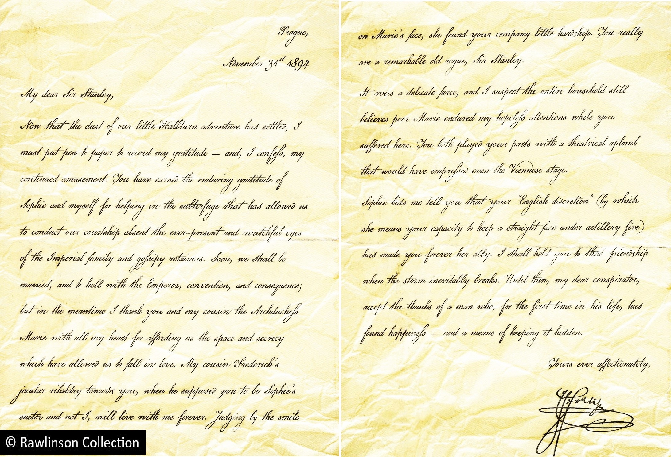 Letter from Franz Ferdinand, 1894